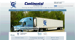 Desktop Screenshot of continentalexpressinc.com